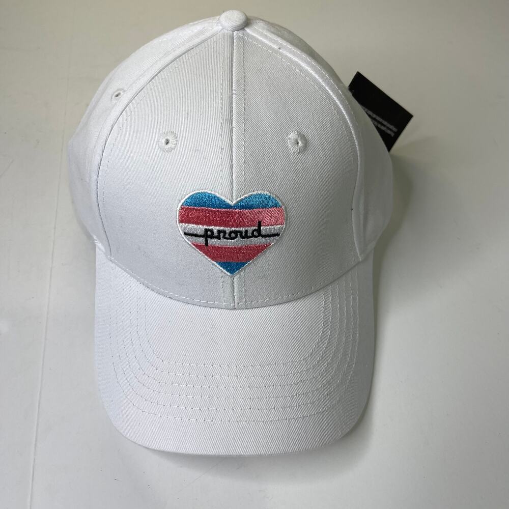 Phluid Project White Rainbow Proud Baseball Hat, New With Tags, OS